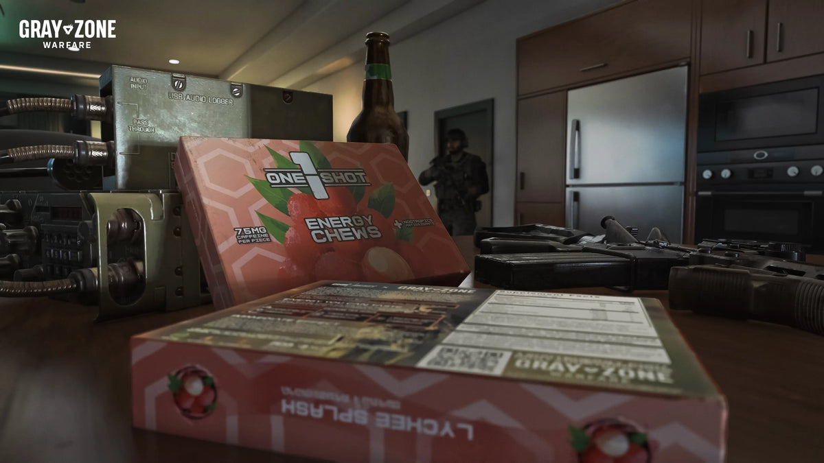 1 Shot® x Gray Zone Warfare | In-Game Energy Chew Launch 1 Shot Energy