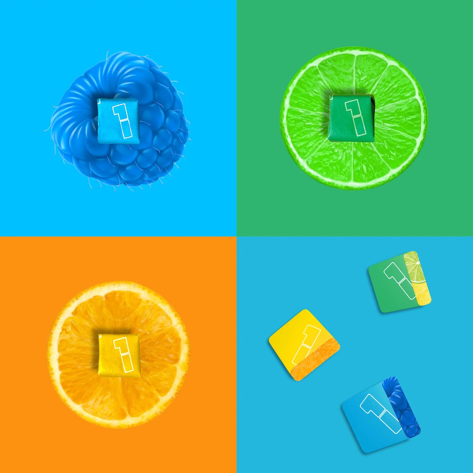 Assorted Focus Chews | Nootropics, Vitamins & Immunity (Approx. 30 Pieces - 3 Flavors) 1 Shot Energy