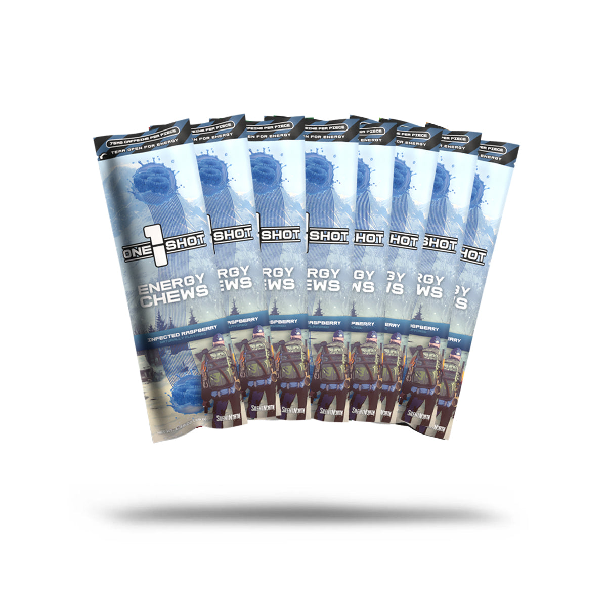 Infected Raspberry Energy Chews ft. Silent North® - 8 Sleeve Bundle (Pre-Order)