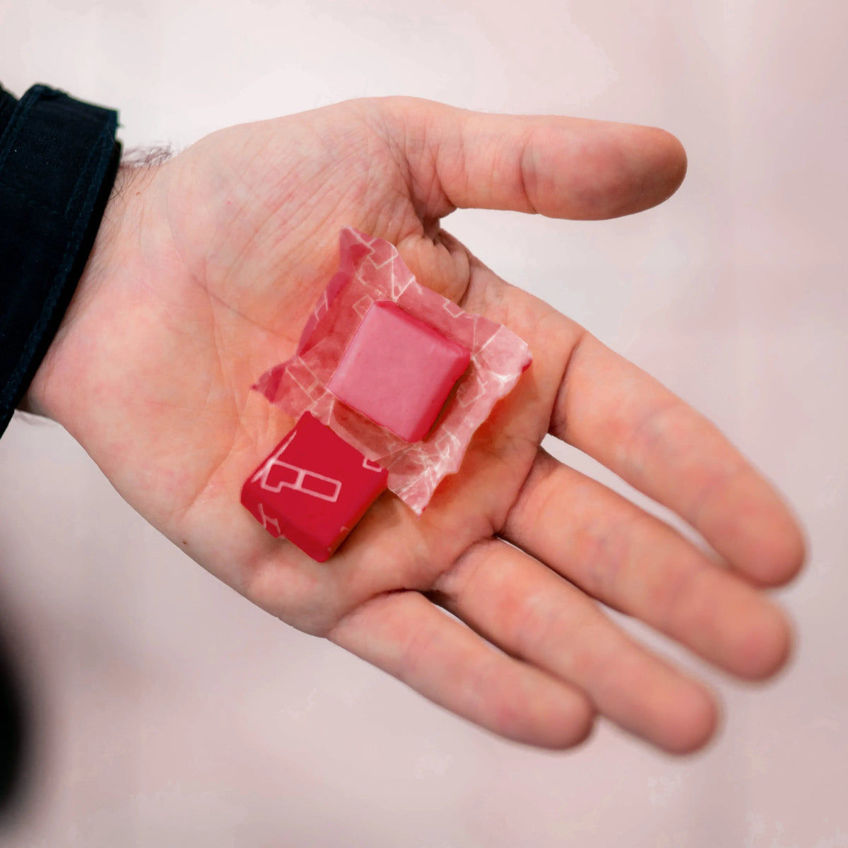 1 Shot® Dark Matter Cherry Energy Chew ft. Stellaris® Unwrapped in Hand