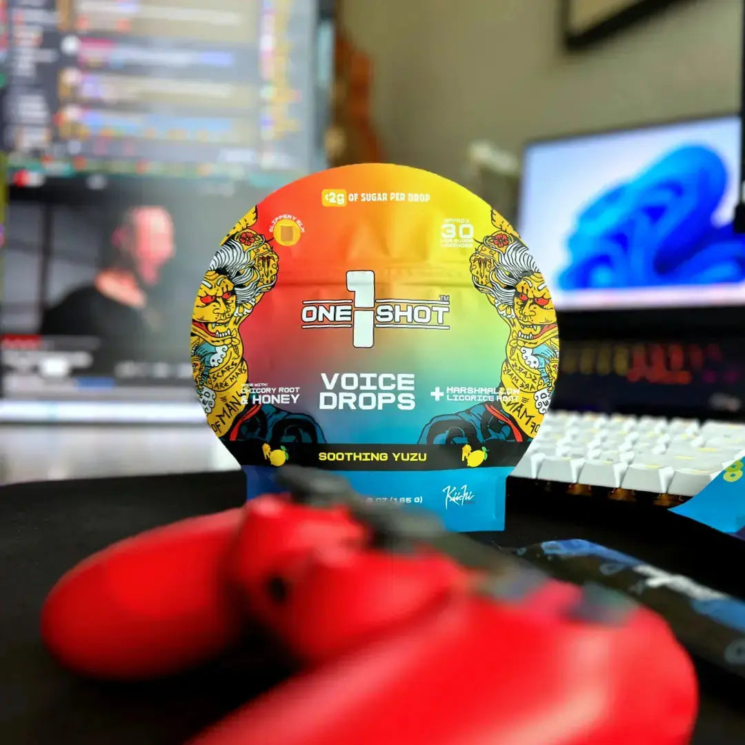 Soothing Yuzu Voice Drops | Infused with Slippery Elm, Marshmallow & Licorice Root (30 Pieces) 1 Shot Energy