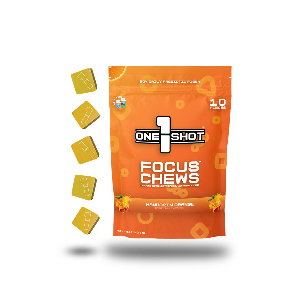 Mandarin Orange Focus Chews | Vitamins & Immunity (30 Pieces) – 1