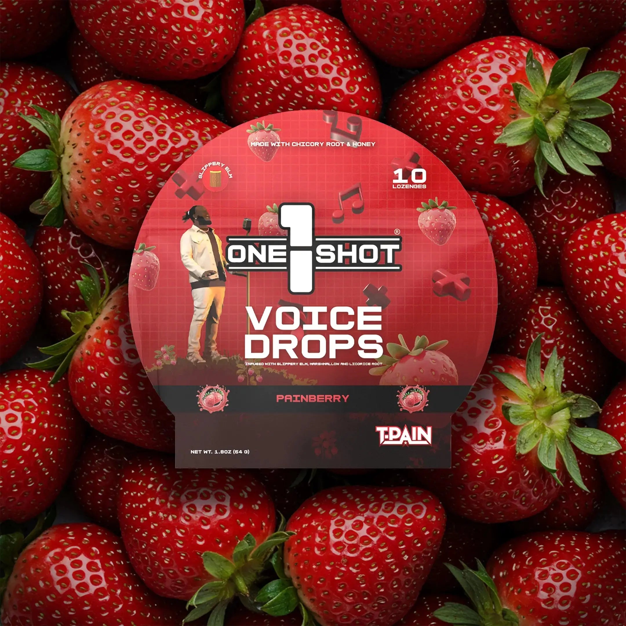 Painberry Voice Drops ft. T-Pain (1 Pouch, 10 Pieces) 1 Shot®