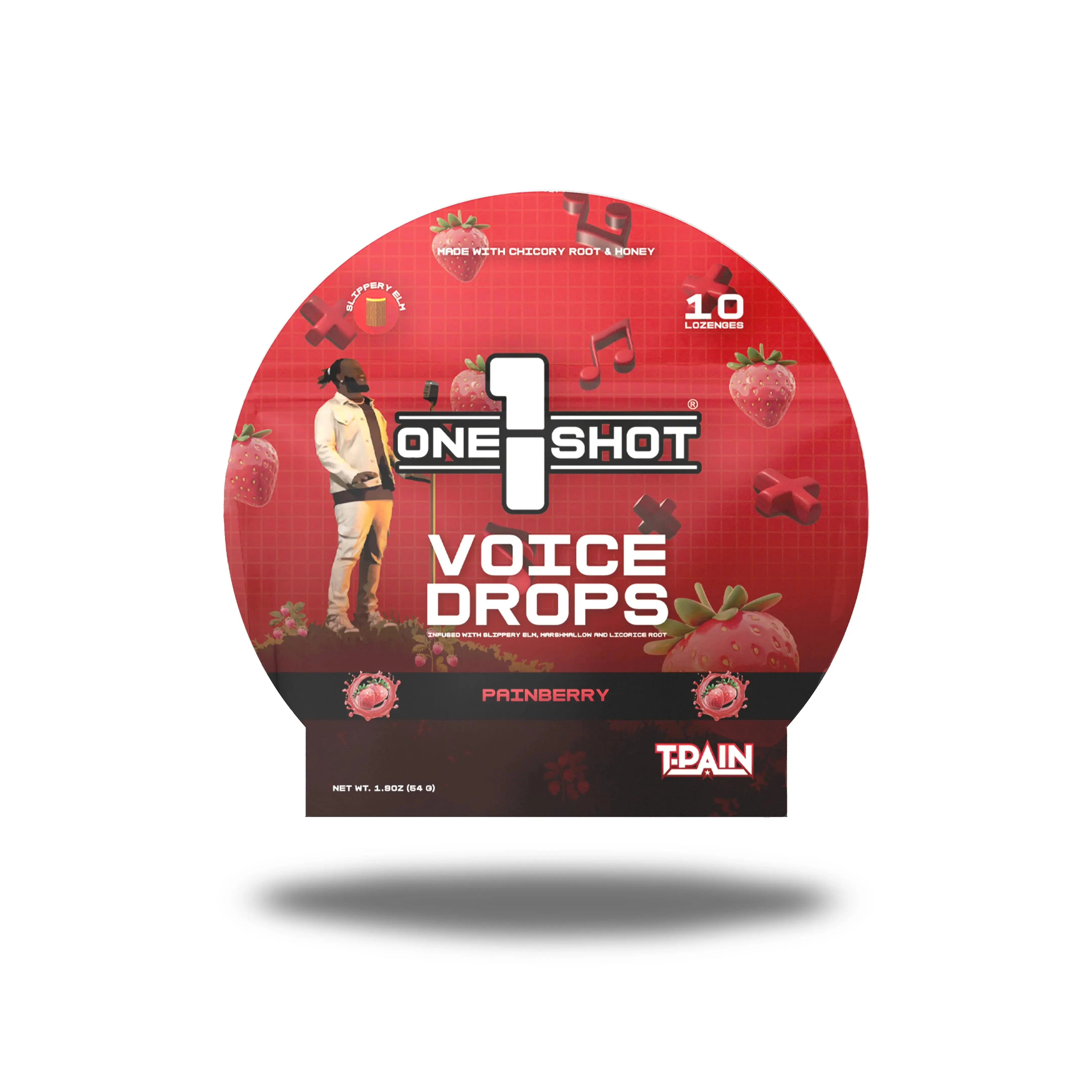 Painberry Voice Drops ft. T-Pain (1 Pouch, 10 Pieces) 1 Shot®