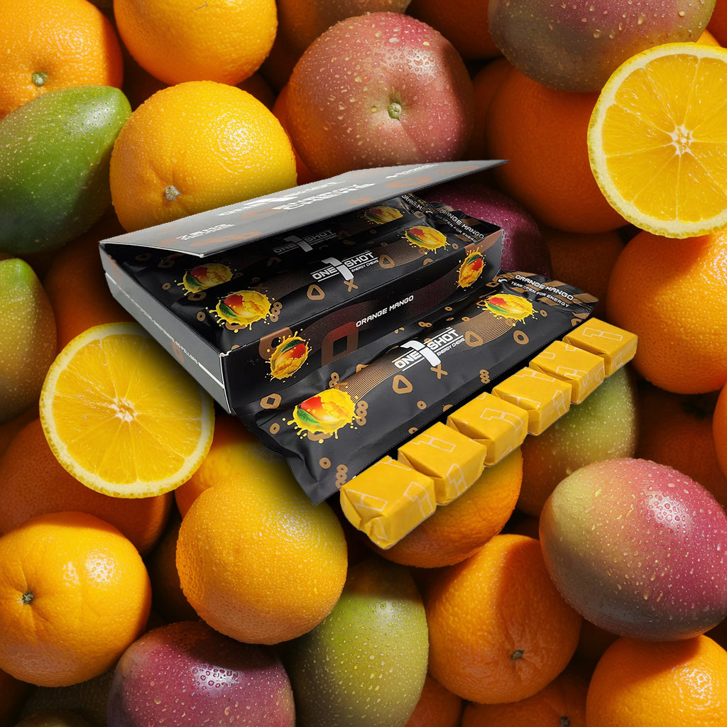 Orange Mango Energy Chews (8 Sleeve Box, 48 Pieces)
