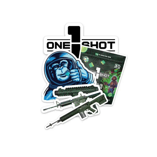 One Shot Pin 1 Shot Sticker Pack | 6 Stickers ft. Various 1 Shot & Ghosts of Tabor ...