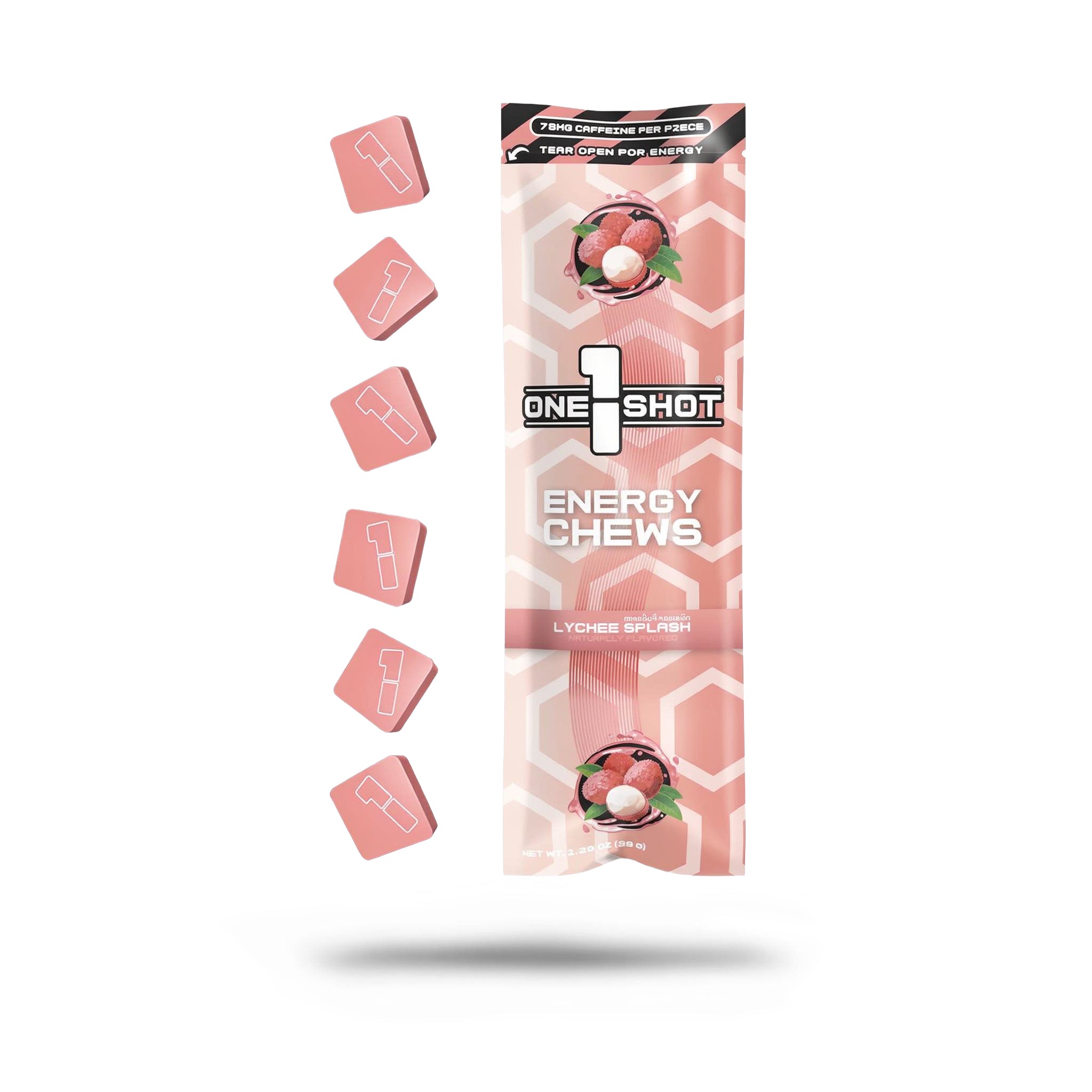 Lychee Splash Cherry Energy Chews ft. Gray Zone Warfare® (6 Piece Sleeve)