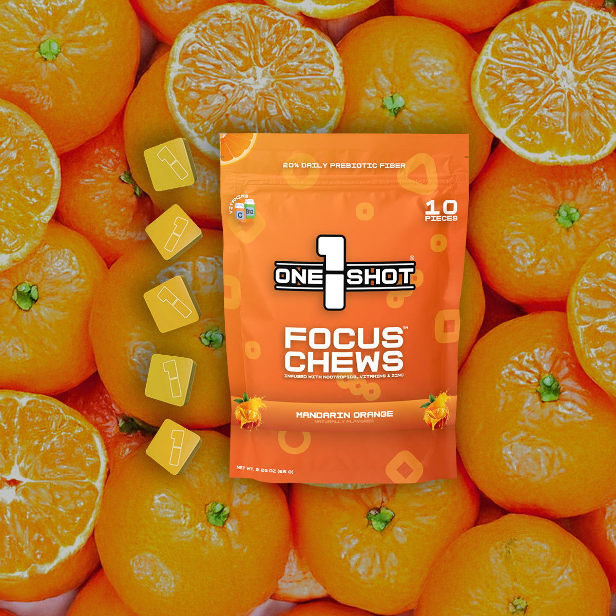 Mandarin Orange Focus Chews | Vitamins & Immunity (30 Pieces) – 1