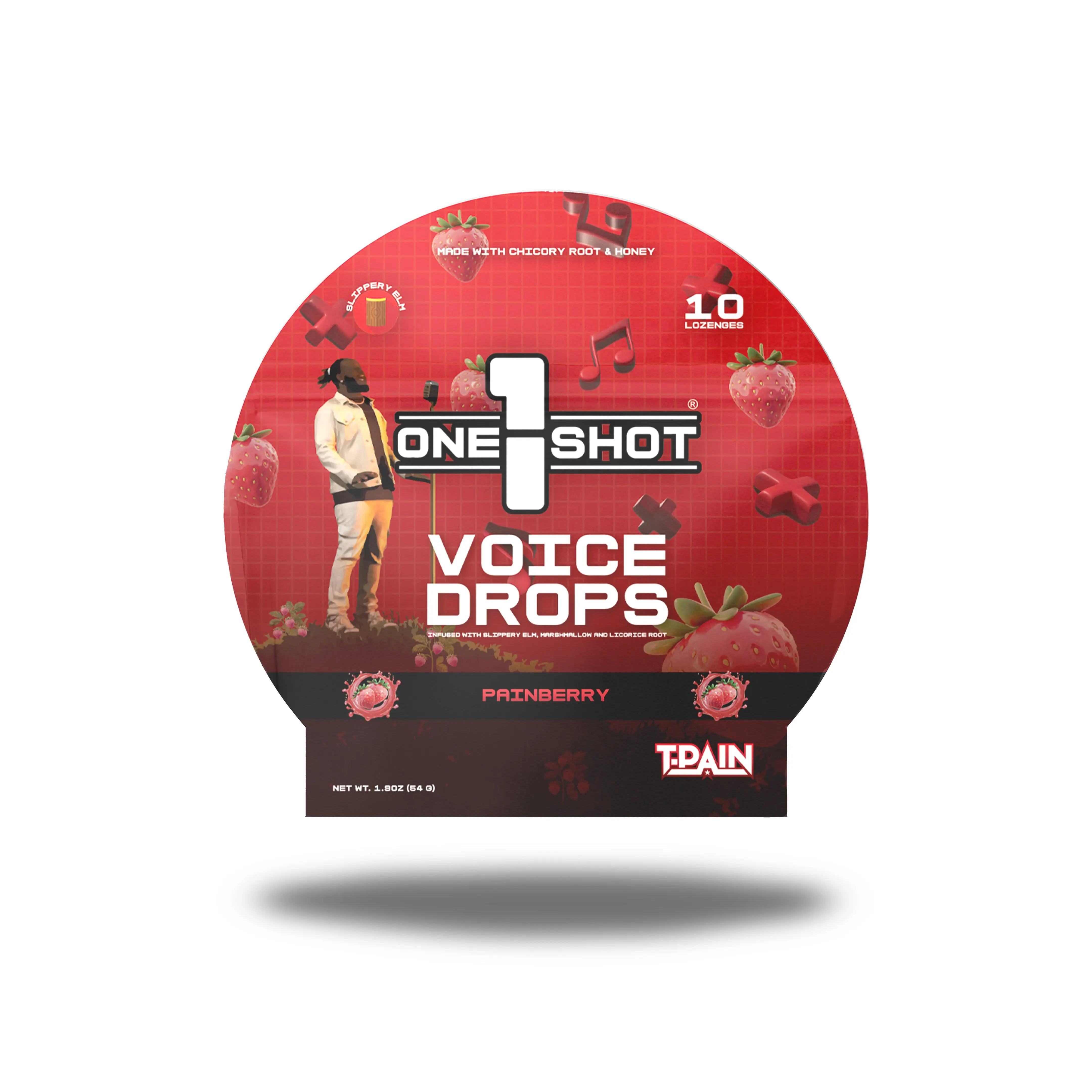 Painberry Voice Drops ft. T-Pain (1 Pouch, 10 Pieces) 1 Shot®