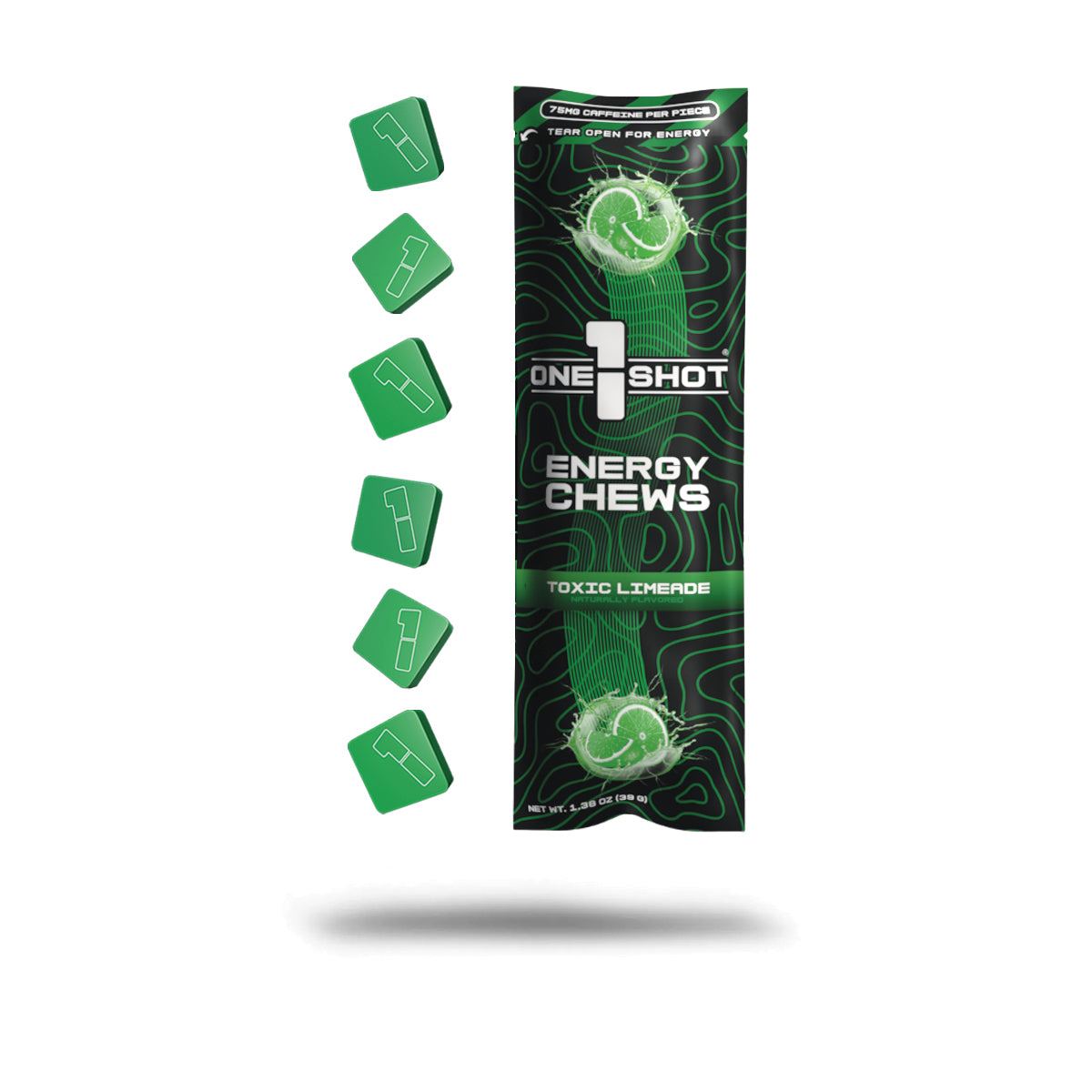 1 Shot® Toxic Limeade Energy Chews ft. Ghosts of Tabor | 75mg