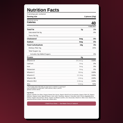 Dark Matter Cherry Focus Chews ft. Stellaris® (3 Pouch Bundle)