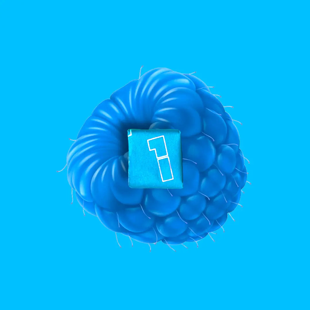 Blue Dungeon Raspberry Focus Chews | Nootropics, Vitamins & Immunity (30 Pieces) | Inspired by New Rockstars 1 Shot Energy