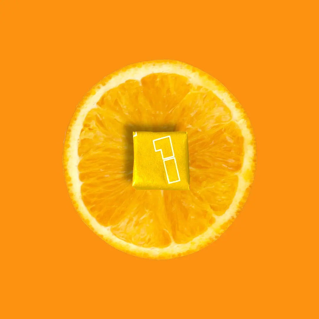Mandarin Orange Focus Chews | Vitamins & Immunity (30 Pieces) 1 Shot Energy